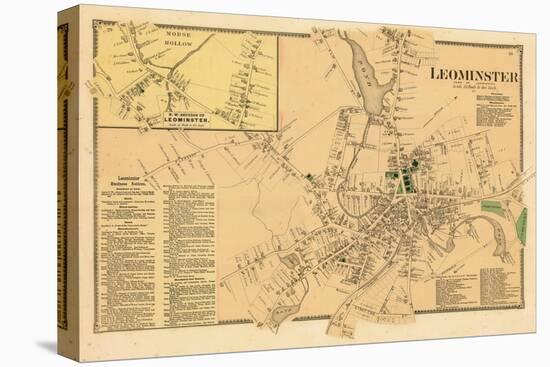 1870, Leominster Town, Leominster North - West, Massachusetts, United States-null-Premier Image Canvas