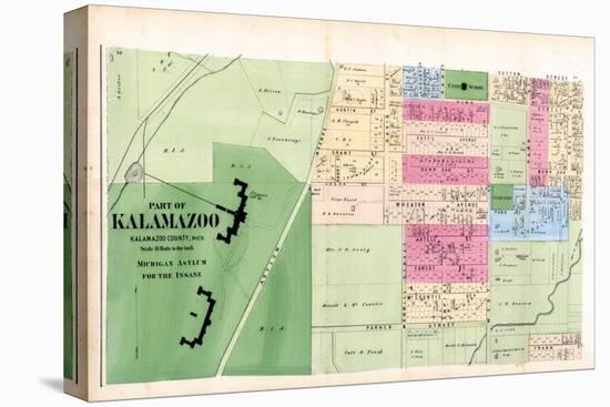 1873, Kalamazoo, Insane Asulum, Michigan, United States-null-Premier Image Canvas