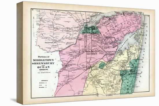 1873, Middletown, Shrewsbury and Ocean Townships, New Jersey, United States-null-Premier Image Canvas