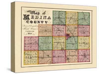 Medina County Ohio Map '1874, Index Map - Medina County, Ohio, United States' Giclee Print |  Art.com