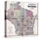 1874, Wisconsin Railroad and Sectional Map, Wisconsin, United States-null-Premier Image Canvas