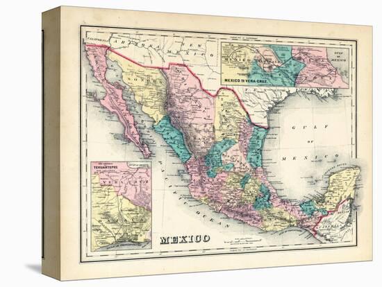1876, Mexico, Panama, North America-null-Premier Image Canvas