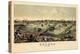 1876, Toledo Bird's Eye View, Ohio, United States-null-Premier Image Canvas