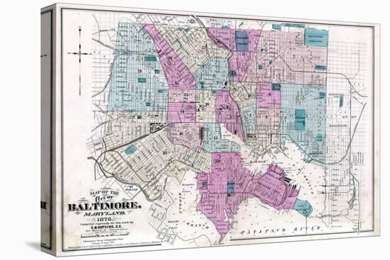 1877, Baltimore City, Maryland, United States-null-Premier Image Canvas