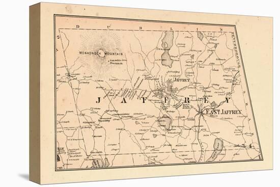 1877, Jaffrey Township, Monadnock Mountain, Long Pond, New Hampshire, United States-null-Premier Image Canvas