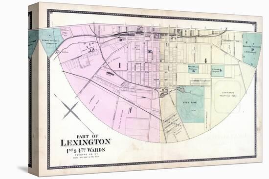 1877, Lexington - Wards 1 and 4, Kentucky, United States-null-Premier Image Canvas