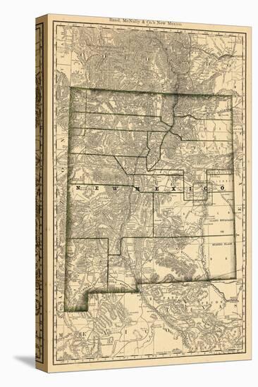 1879, New Mexico State Map, New Mexico, United States-null-Premier Image Canvas