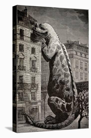 1886 Flammarion's Iguanodon Dinosaur-Stewart Stewart-Premier Image Canvas