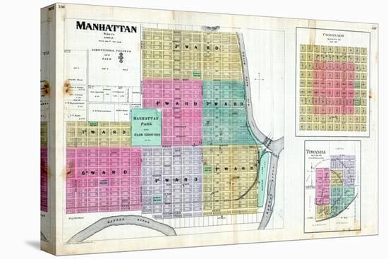 1887, Manhattan, Coronado, Towanda, Kansas, United States-null-Premier Image Canvas