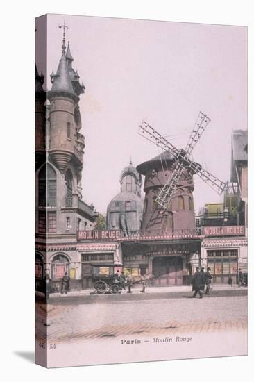 1889 Carte Postal colorée Moulin Rouge-Jules Chéret-Premier Image Canvas