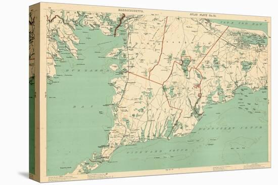 1891, Cape Cod, Plymouth, Barnstable, Falmouth, Mashpee, Bourne, Marion, Massachusetts, USA-null-Premier Image Canvas