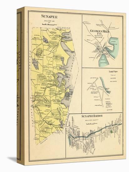 1892, Sunapee, Georgesmills, Lake View, Sunapee Harbor, New Hampshire, United States-null-Premier Image Canvas