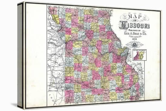 1898, State, Missouri, United States-null-Premier Image Canvas