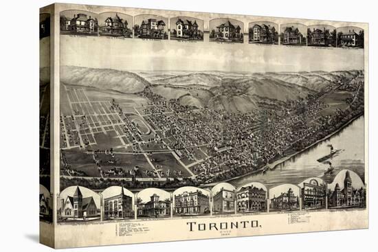 1899, Toronto Bird's Eye View, Ohio, United States-null-Premier Image Canvas