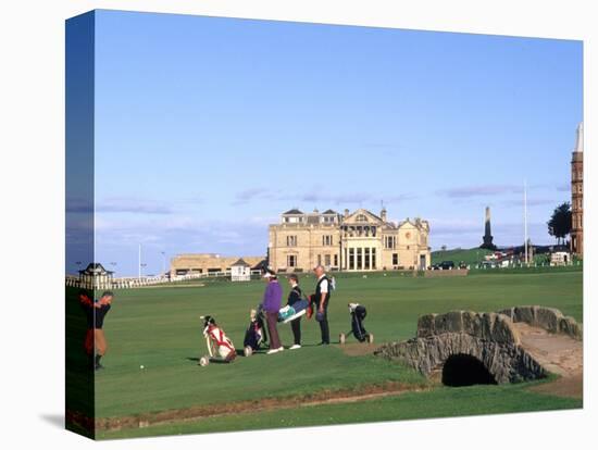 18th Hole and Fairway at Swilken Bridge Golf, St Andrews Golf Course, St Andrews, Scotland-Bill Bachmann-Premier Image Canvas