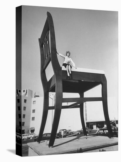 19 Ft. Chair Being Used as an Advertising Stunt-Ed Clark-Premier Image Canvas