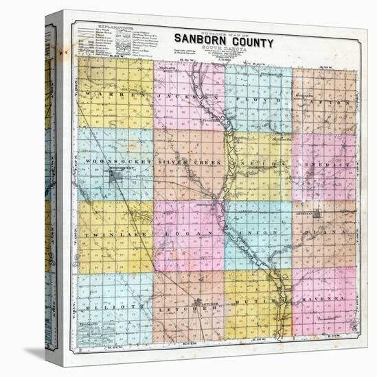 1900, Sanborn County Map, South Dakota, United States-null-Premier Image Canvas