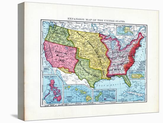 1902, United States Expansion Map, Nebraska, United States-null-Premier Image Canvas