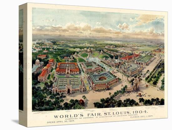 1904, Saint Louis World's Fair Bird's Eye View Unattributed Publisher, Missouri, United-null-Premier Image Canvas