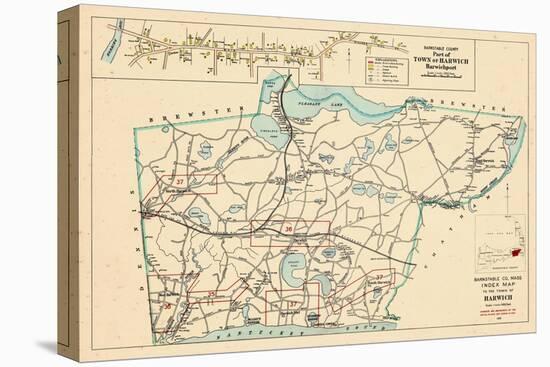 1905, Harwich Town - Harwichport, Harwich Town Index Map, Massachusetts, United States-null-Premier Image Canvas