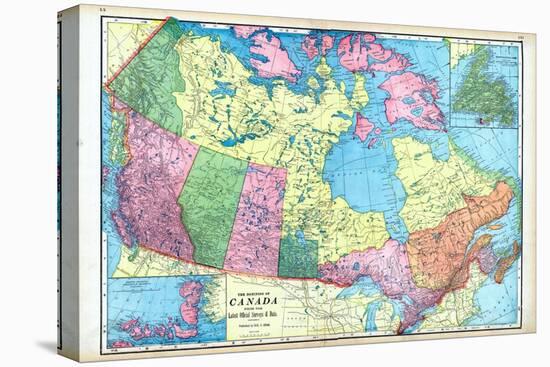 1906, Canada, North America, Dominion of Canada, Artic Regions, Franklin District, Newfoundland-null-Premier Image Canvas