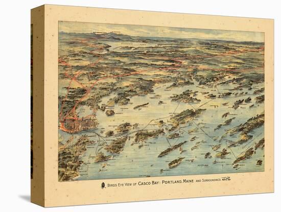 1906, Casco Bay, Portland, Maine-null-Premier Image Canvas