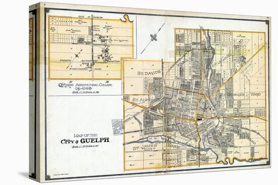 1906, Guelph City, Ontario Agricultural College and Vicinity, Canada-null-Premier Image Canvas