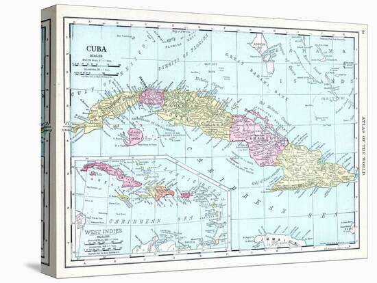 1913, Cuba, Dominican Republic, Jamaica, Puerto Rico, Central America-null-Premier Image Canvas