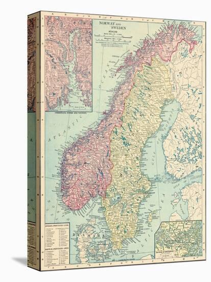 1913, Norway, Sweden, Europe, Norway and Sweden-null-Premier Image Canvas