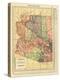 1914, Arizona State Map 1914, Arizona, United States-null-Premier Image Canvas