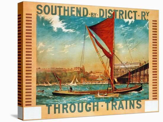 1915-Southend By District Railway-London Underground-Stretched Canvas