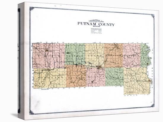 1916, Putnam County Topographical Map, Missouri, United States-null-Premier Image Canvas