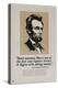 1920s American Banking Poster, Abe Lincoln Teach Economy-null-Premier Image Canvas