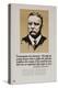 1920s American Banking Poster, Extravagence Rots Character, Teddy Roosevelt-null-Premier Image Canvas