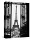 1920s Eiffel Tower Built 1889 Seen from Trocadero Wrought Iron Doors Paris,, France-null-Premier Image Canvas