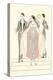 1920s Fashion Illustratiion-null-Stretched Canvas