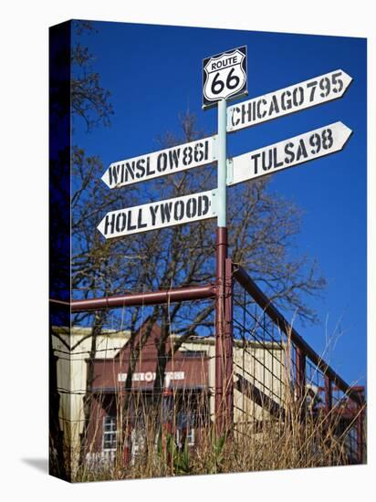 1920s Filling Station, Historic Route 66, Luther, Oklahoma-Richard Cummins-Premier Image Canvas