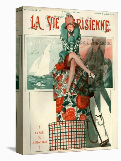 1920s France La Vie Parisienne Magazine Cover-null-Premier Image Canvas