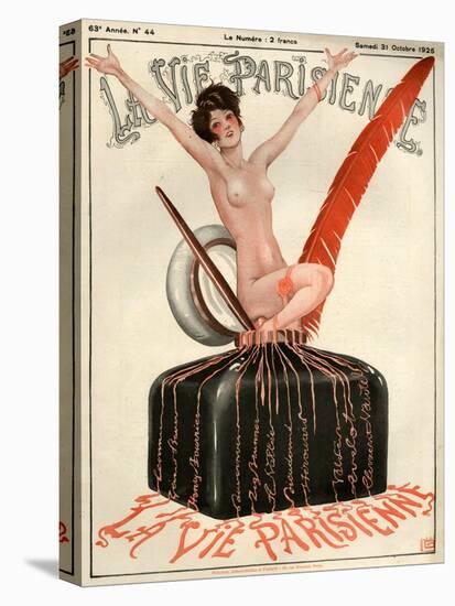 1920s France La Vie Parisienne Magazine Cover-null-Premier Image Canvas