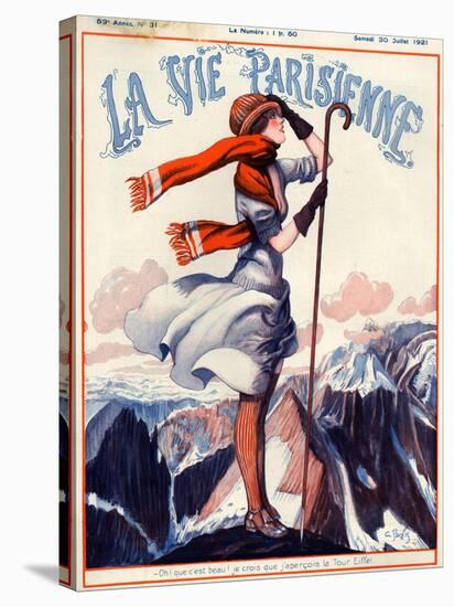 1920s France La Vie Parisienne Magazine Cover-null-Premier Image Canvas