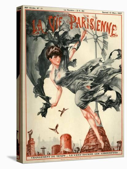 1920s France La Vie Parisienne Magazine Cover-null-Premier Image Canvas