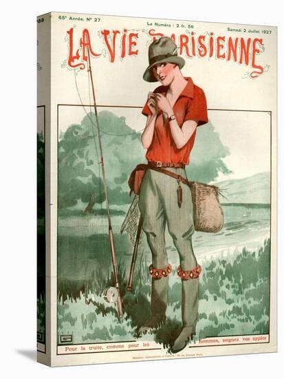 1920s France La Vie Parisienne Magazine Cover-null-Premier Image Canvas