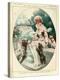 1920s France La Vie Parisienne Magazine Plate-null-Premier Image Canvas