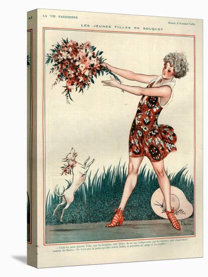 1920s France La Vie Parisienne Magazine Plate-null-Premier Image Canvas