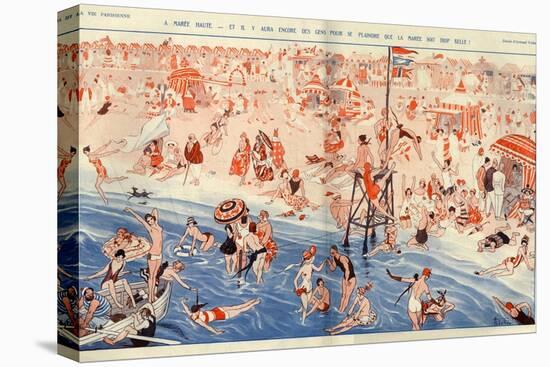 1920s France La Vie Parisienne Magazine Plate-null-Premier Image Canvas