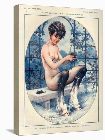 1920s France La Vie Parisienne Magazine Plate-null-Premier Image Canvas