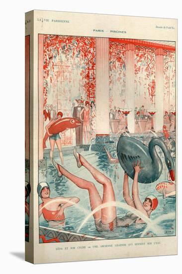 1920s France La Vie Parisienne Magazine Plate-null-Premier Image Canvas