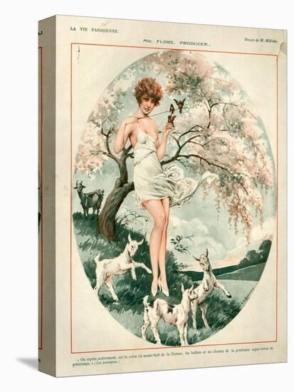 1920s France La Vie Parisienne Magazine Plate-null-Premier Image Canvas