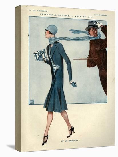 1920s France La Vie Parisienne Magazine Plate-null-Premier Image Canvas