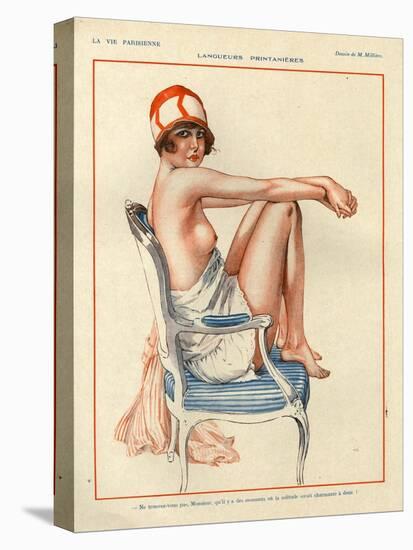 1920s France La Vie Parisienne Magazine Plate-null-Premier Image Canvas